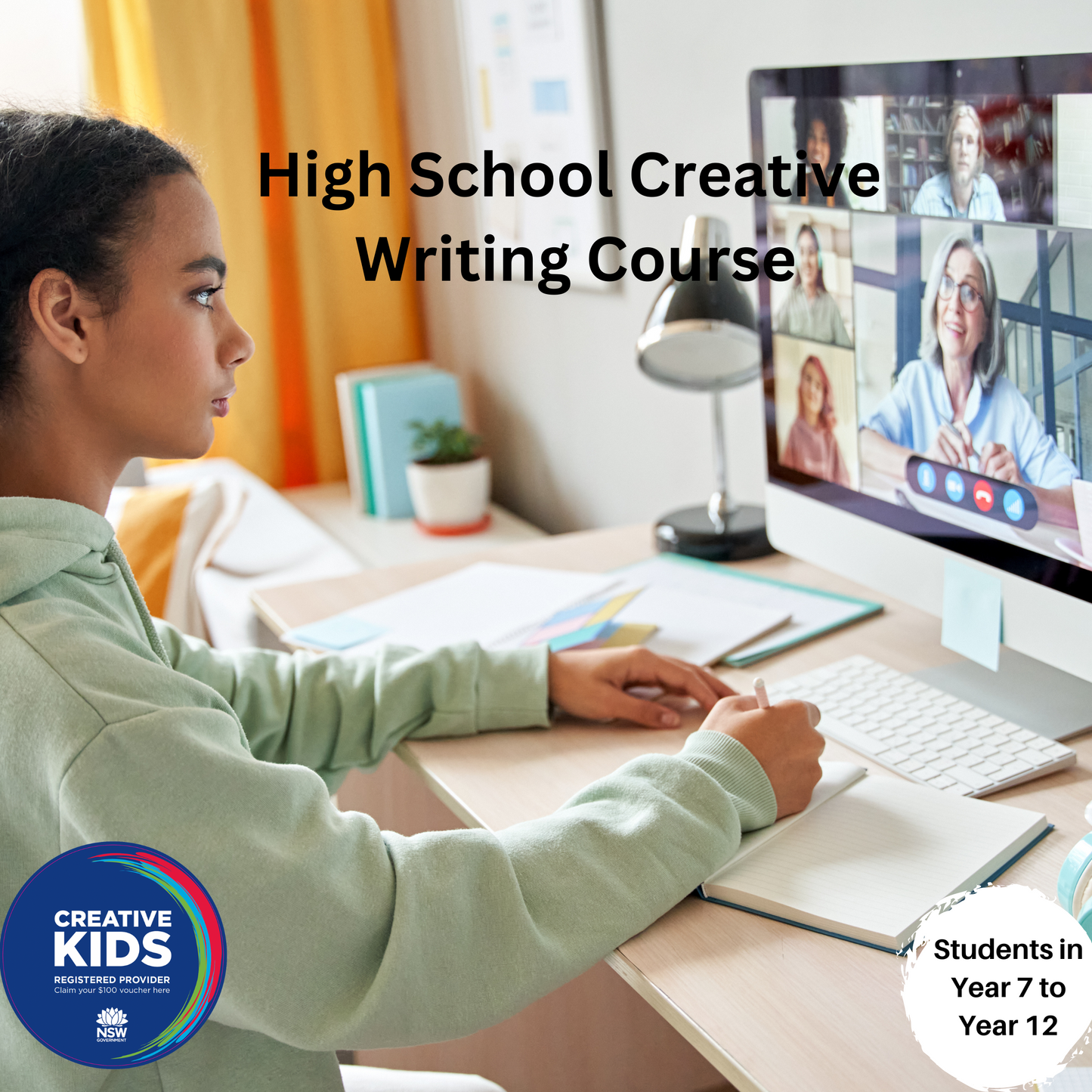 High School Creative Writing Workshop ONLY (Years 7 to Year 12)