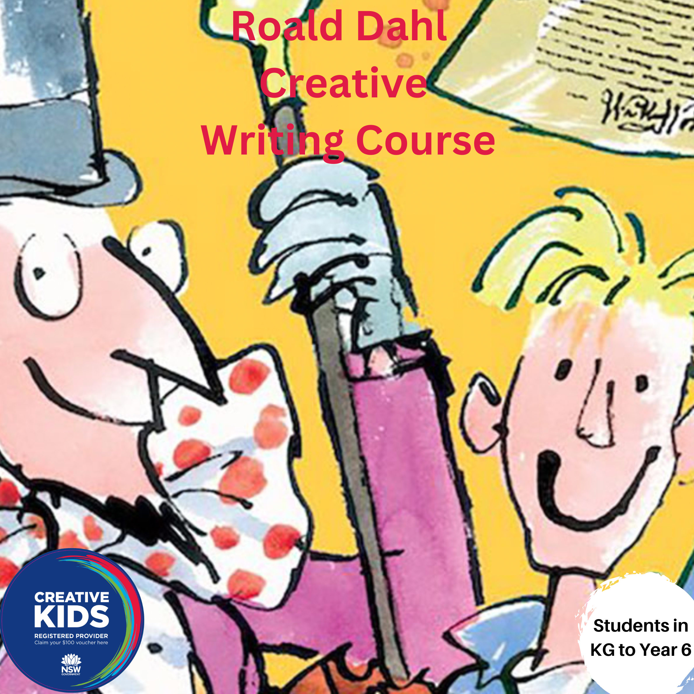 Roald Dahl Creative Writing Workshop (KG to Year 6) – Creative