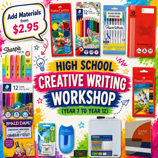 High School Creative Writing Materials & Workshop (Year 7 to Year 12)